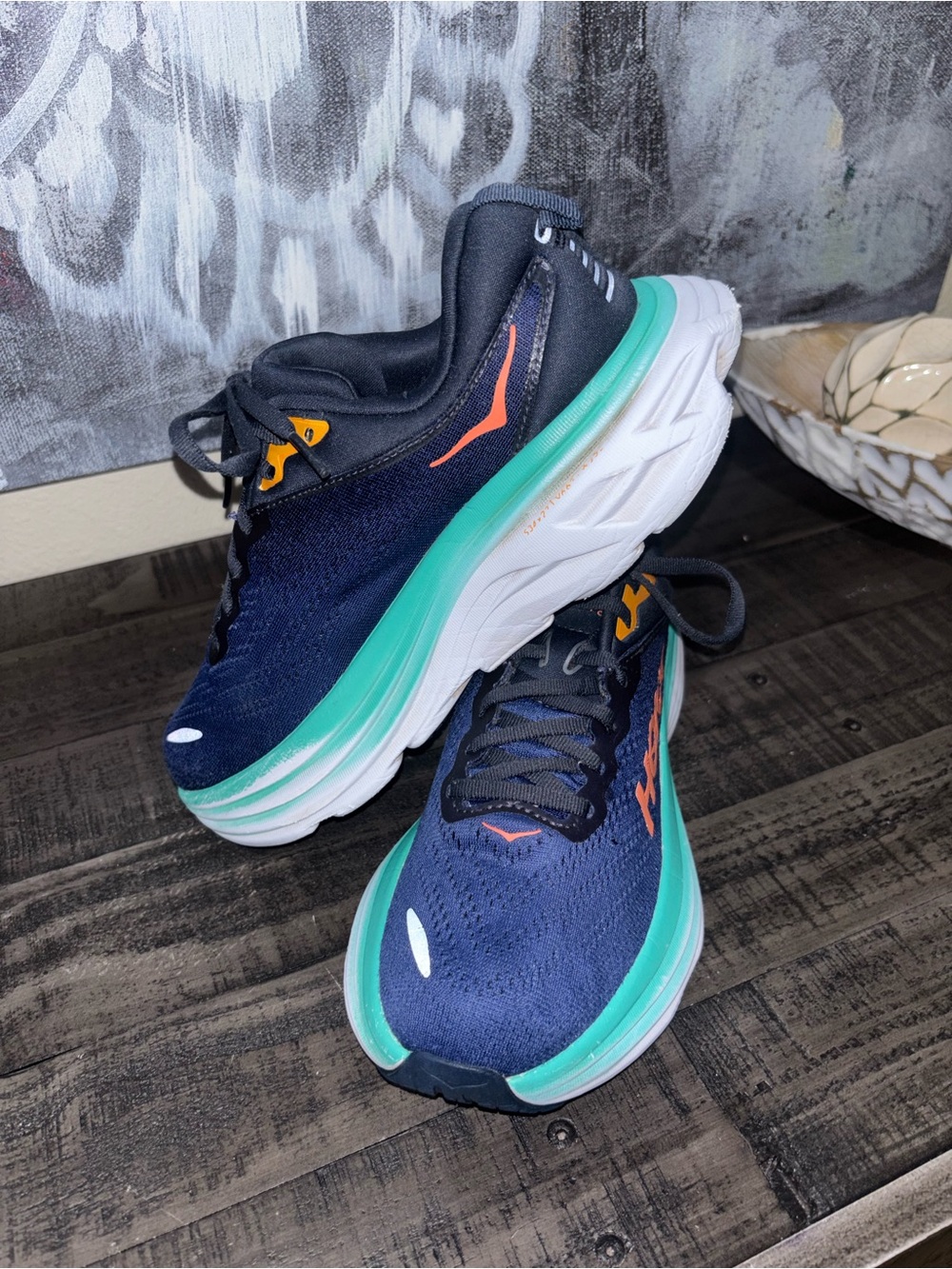 HOKA Bondi 8 running shoe WOMENS SZ 7.5 - Picture 8 of 15